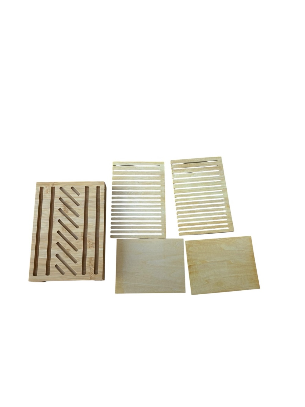 EUC Bamboo Bread Sliced Slicing Guide Adjustable Slice Width Guides Sturdy